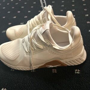 Reebok Cream and Tan Athletic Shoes Running